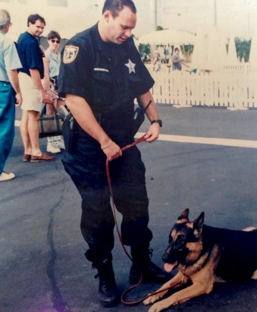 Weinberger and K9 dog